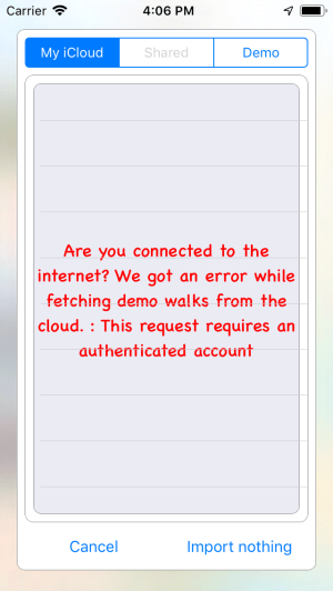 cloudimport error